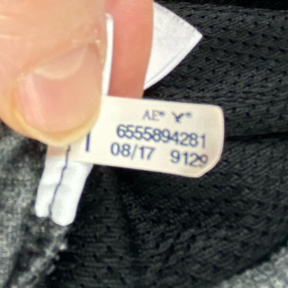 AE Flex Gray with Green/Yellow Zipper Athletic Zip Hoodie Men's size small - Picture 11 of 16